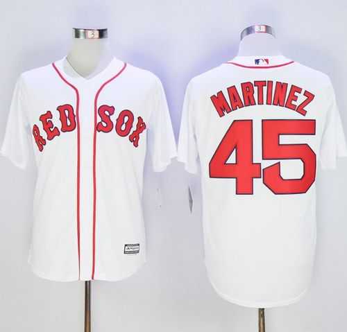 Boston Red Sox #45 Pedro Martinez White Alternate Home New Cool Base Stitched Baseball Jersey,We sell and wholesale Boston Red Sox #45 Pedro Martinez White Alternate Home New Cool Base Stitched Baseball Jersey on line form chian!